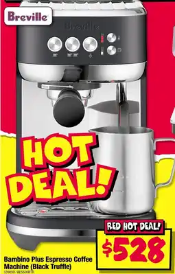 JB Hi-Fi Breville Bambino Plus Espresso Coffee Machine (Black Truffle) offer