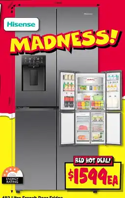 JB Hi-Fi Hisense 482 Litre French Door Fridge offer
