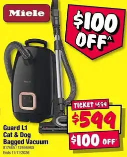 JB Hi-Fi Miele Guard L1 Cat & Dog Bagged Vacuum offer