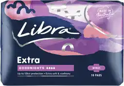 Priceline Libra Extra Goodnights Extra Long Pads with Wings offer