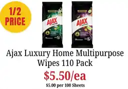 Farmer Jack's Ajax Luxury Home Multipurpose Wipes offer