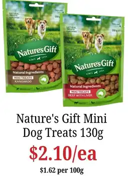 Farmer Jack's Nature's Gift Mini Dog Treats offer