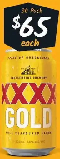 Cellarbrations XXXX Gold offer