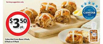 Coles Coles Hot Cross Buns offer