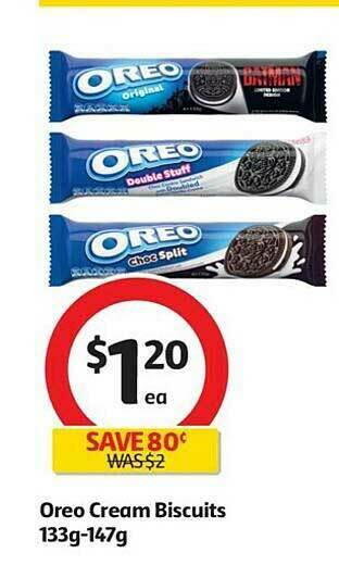 Coles Oreo Cream Biscuits offer