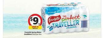 Coles Frantelle Spring Water offer