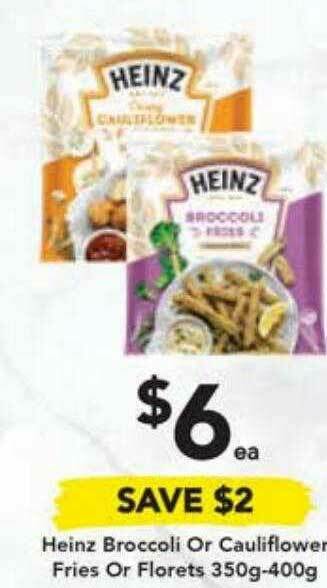 Drakes Heinz Broccoli Or Cauliflower Fries Or Florets offer