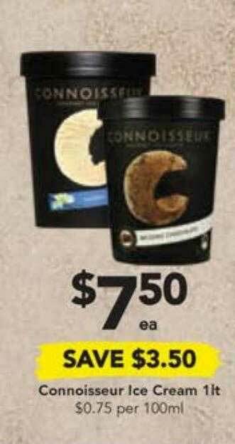 Drakes Connoisseur Ice Cream 1lt offer