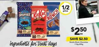 Drakes Nestle Block Chocolate offer