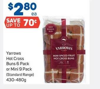 Foodland Yarrows Hot Cross Buns offer