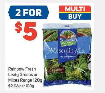 Foodland Rainbow Fresh Leafy Greens Or Mixes Range offer