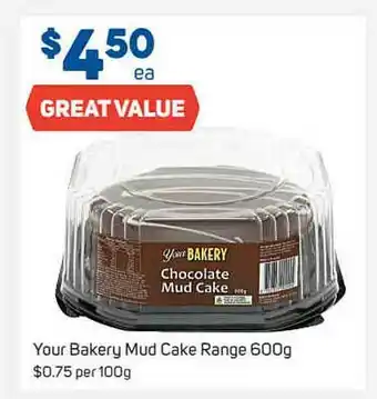 Foodland Your Bakery Mud Cake Range offer