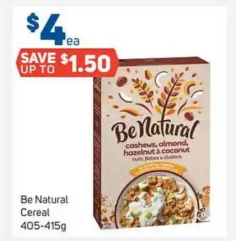Foodland Be Natural Cereal offer