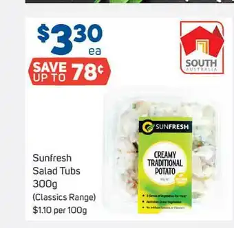 Foodland Sunfresh Salad Tubs offer