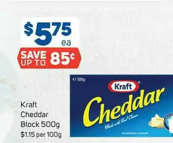 Foodland Kraft Cheddar Block offer