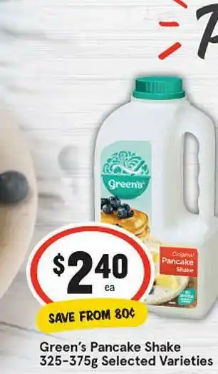 Greens Pancake Shake