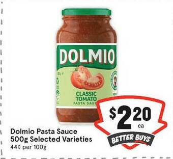 IGA Dolmio Pasta Sauce offer
