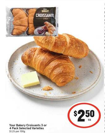 IGA Your Bakery Croissants offer