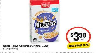 Uncle Tobys Cheerios Original