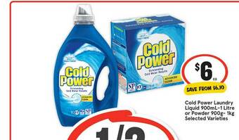 IGA Cold Power Laundry Liquid Or Powder offer