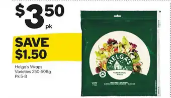 Woolworths Helgas Wraps offer