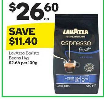 Woolworths Lavazza Barista Beans offer