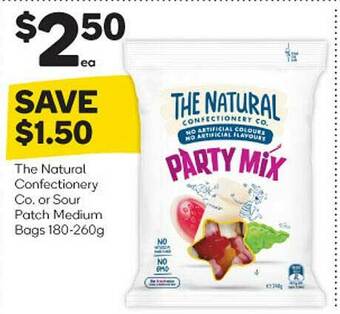 Woolworths The Natural Confectionery Co Or Sour Patch Medium Bags offer