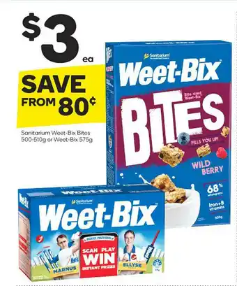 Woolworths Sanitarium Weet Bix Bites Or Weet Bix offer