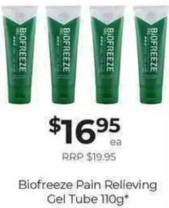 Biofreeze Pain Relieving Gel Tube 110g