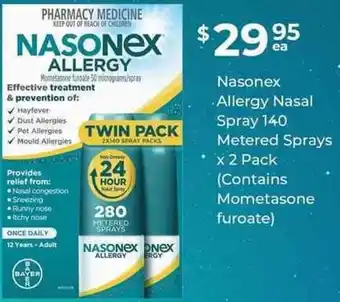 Superpharmacy Nasonex Allergy Nasal Spray 140 Metered Sprays offer