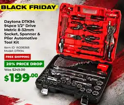 Sydney Tools Daytona DTK94 94pce 1/2" Drive Metric 8-32mm Socket, Spanner & Plier Automotive Tool Kit offer