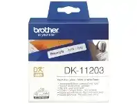 Officeworks Brother DK 11203 Labels File Folder 17 x 87mm Black on White offer