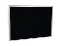 Officeworks Stilford Screen 750 W x 525 H mm White Frame Black Fabric offer