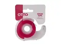 Officeworks Otto Invisible Adhesive Tape with Dispenser 18mm x 33m Pink offer