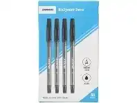 Officeworks J.Burrows Ballpoint Pens Black 50 Pack offer