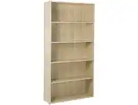 Officeworks Stilford Bookcase 1800mm Oak offer