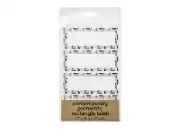 Officeworks Contemporary Geometric Rectangle Label 100 x 38mm 20 Pack offer