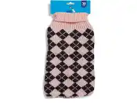 BIG W Tails Argyle Knit Pet Jumper 30cm offer