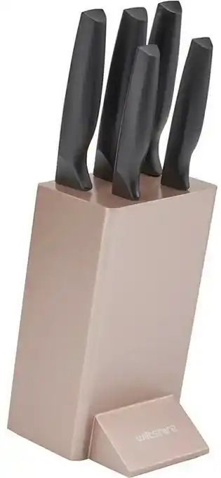 BIG W Wiltshire Knife Block Rose Gold offer