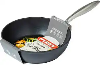 BIG W Pyrex Optima Induction Non-Stick Deep Frypan with Stainless Steel Handle - 24cm offer