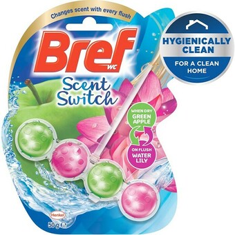 BIG W Bref Scent Switch Rim Block Toilet Cleaner - Floral Apple & Water Lily offer
