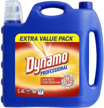 BIG W Dynamo Oxi Plus Laundry Liquid 5.4-Litre offer