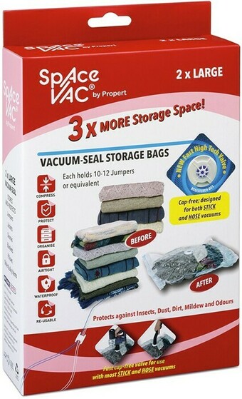 BIG W Space Vac 2-Pack Vacuum Seal Storage Bags Large offer