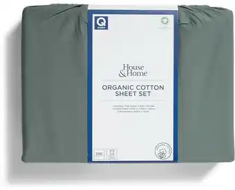 BIG W House & Home Organic Cotton Sheet Set QB - Forest offer