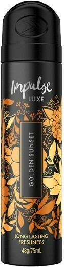 BIG W Impulse Luxe Body Spray Golden Sunset 75mL offer