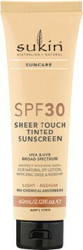 BIG W Sukin SPF 30 Sheer Touch Tinted Sunscreen 60mL - Light To Medium offer