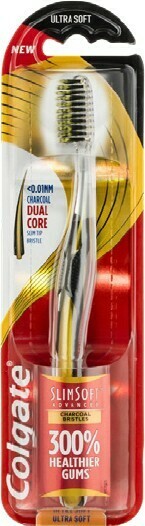 BIG W Colgate Slim Soft Advanced Charcoal Ultra Soft Toothbrush offer