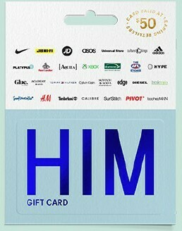 $50 Gift Card - Him offer at BIG W