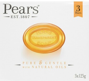 BIG W Pears Soap Transparent 3 x 125g offer