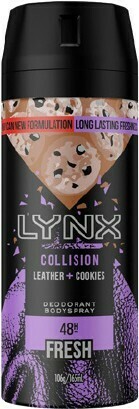 BIG W LYNX Collision Leather + Cookies Aerosol Deodorant 165mL offer